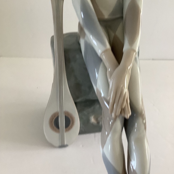 Large Lladro "Sad Harlequin" with mandolin 4558 Mint Condition - Picture 7 of 8